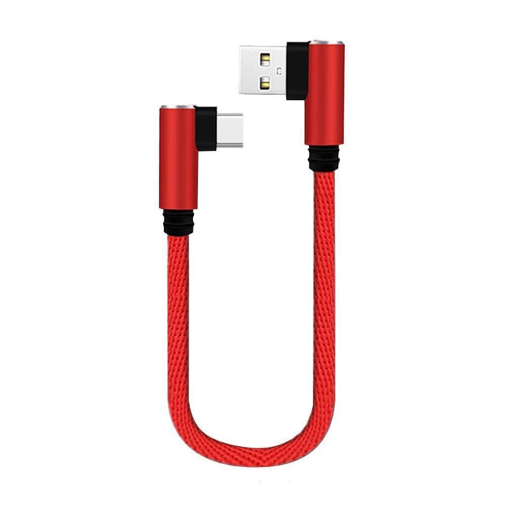 L-shaped Elbow Short-line Data Cable Portable Double Elbow Android Typec Game Cable Charging Cable