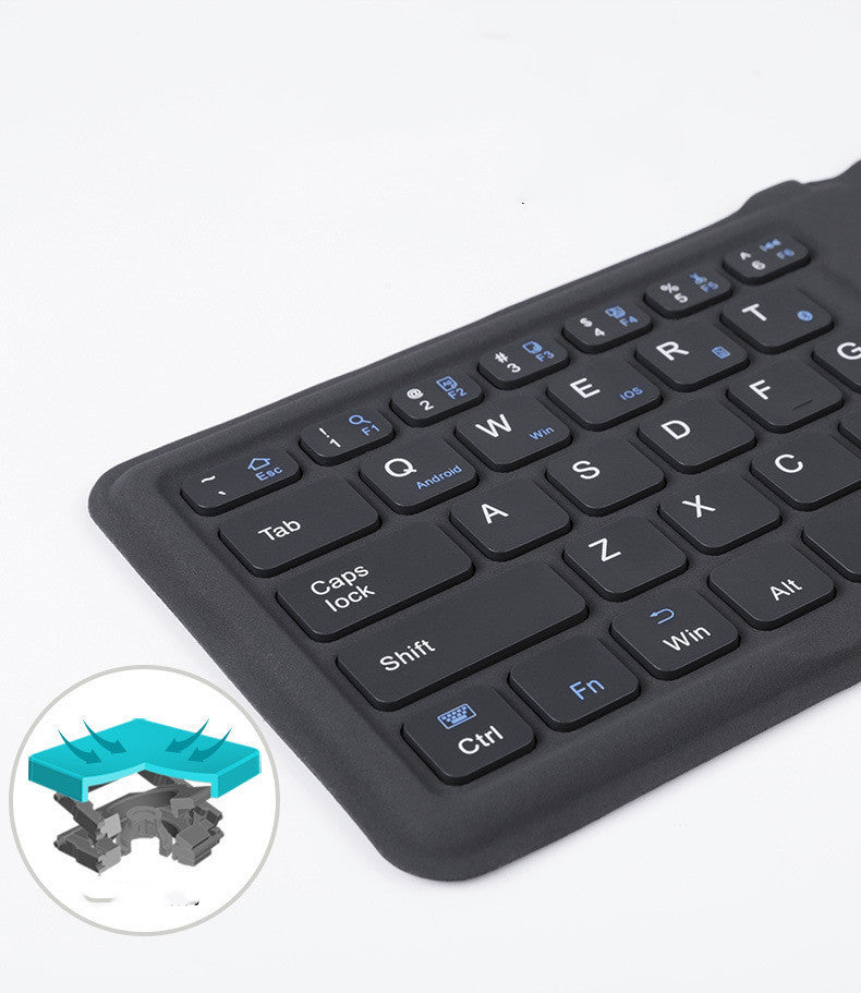 Compatible with Apple, Aerospace Folding Bluetooth Keyboard Ipad Tablet Phone Universal Office Keyboard