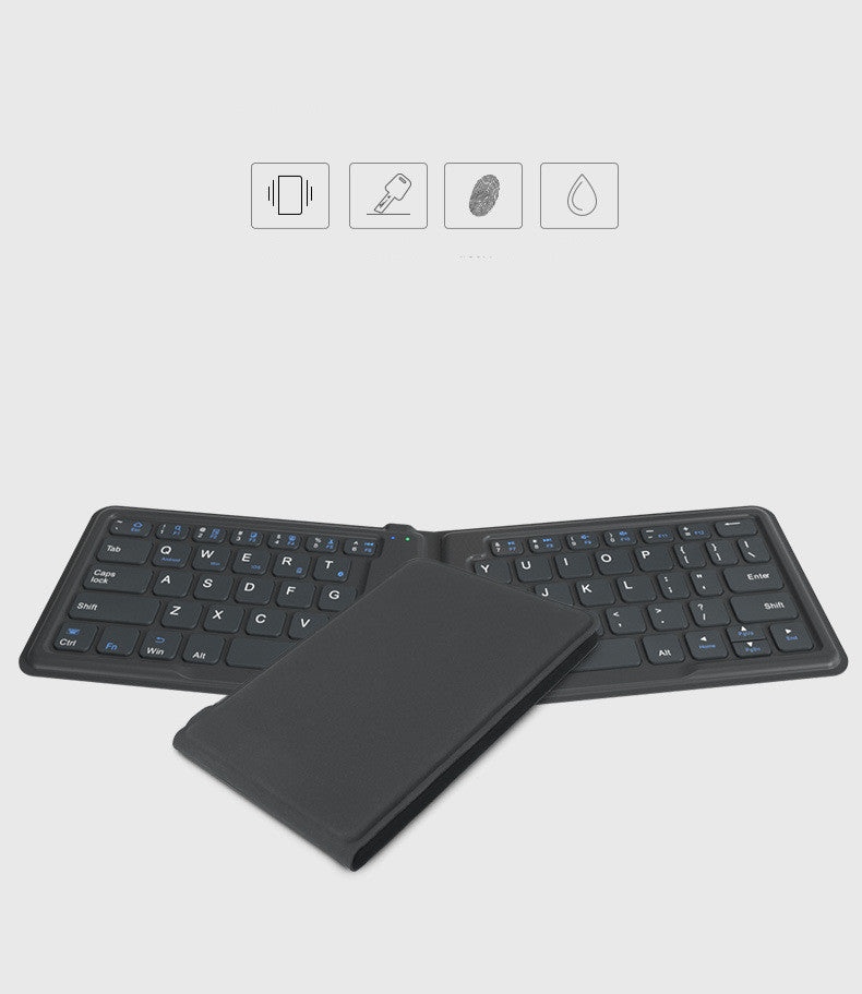 Compatible with Apple, Aerospace Folding Bluetooth Keyboard Ipad Tablet Phone Universal Office Keyboard