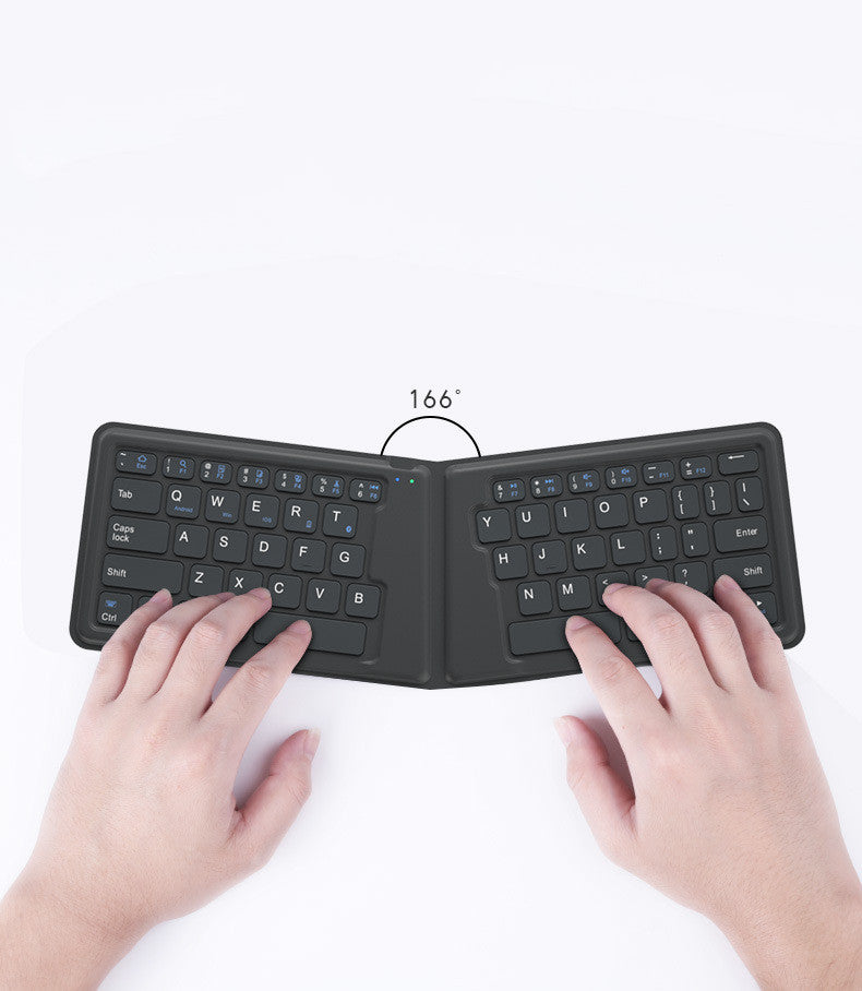 Compatible with Apple, Aerospace Folding Bluetooth Keyboard Ipad Tablet Phone Universal Office Keyboard