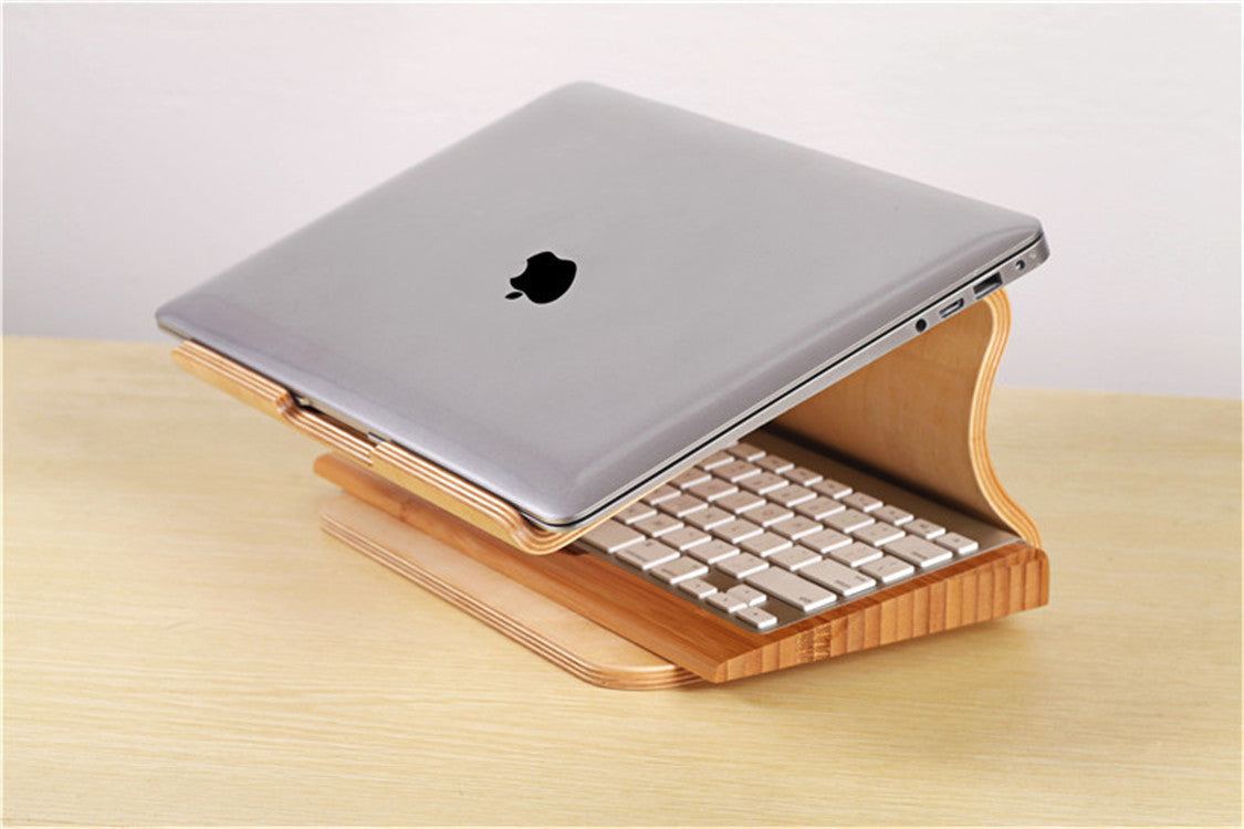 Macbook Cooling Base Wooden Cooling Bracket