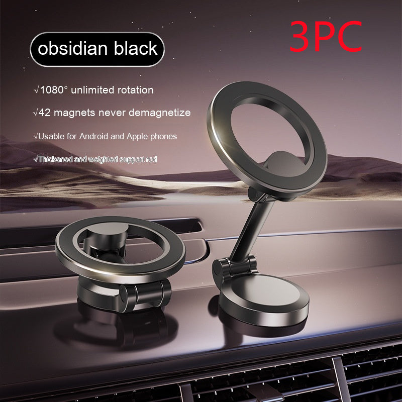 Magnetic Car Phone Mount All-Metal Foldable Phone Holder For Car Strongest Magnet Dashboard Phone Mount For Phone