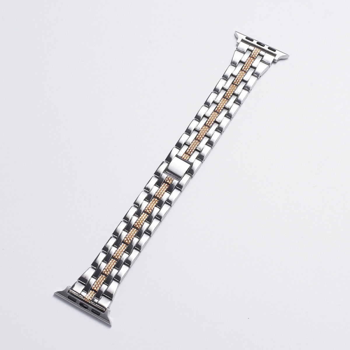 Watch Band Five Beads Intermetallic Diamond Steel Band