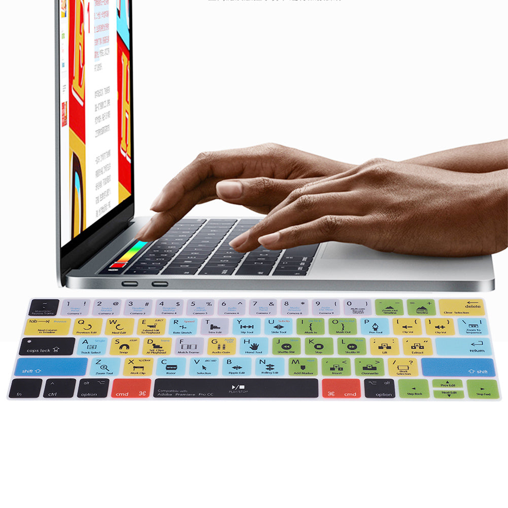 Dustproof Keyboard Cover 13/15 inch Touch Bar Protector Film For Macbook (Premiere Pro CC)