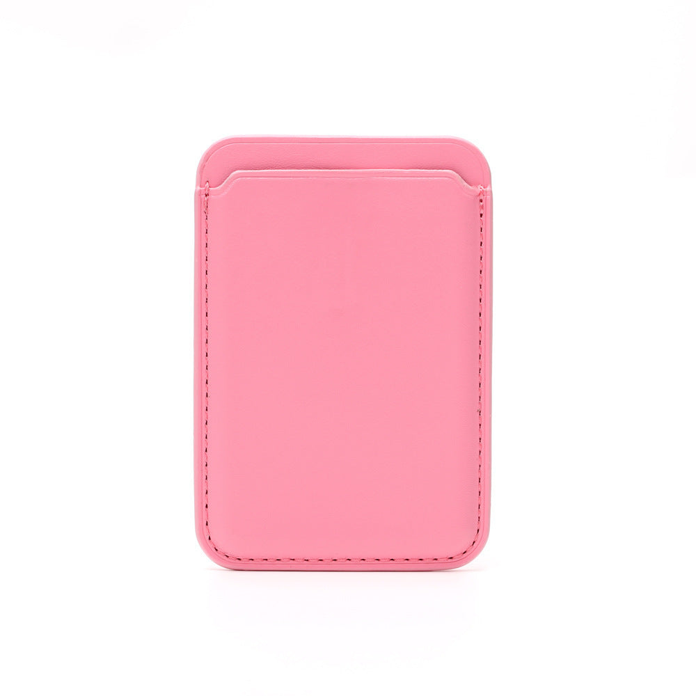 Compatible with Apple, Applicable Mobile Phone Protective Case Back With Magnetic Card Holder MagSafe Card Case Leather