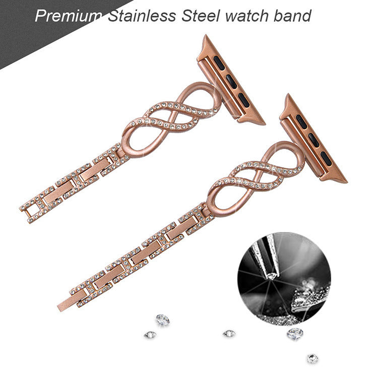 Applicable Metal Band Diamond Fashion Watch Band