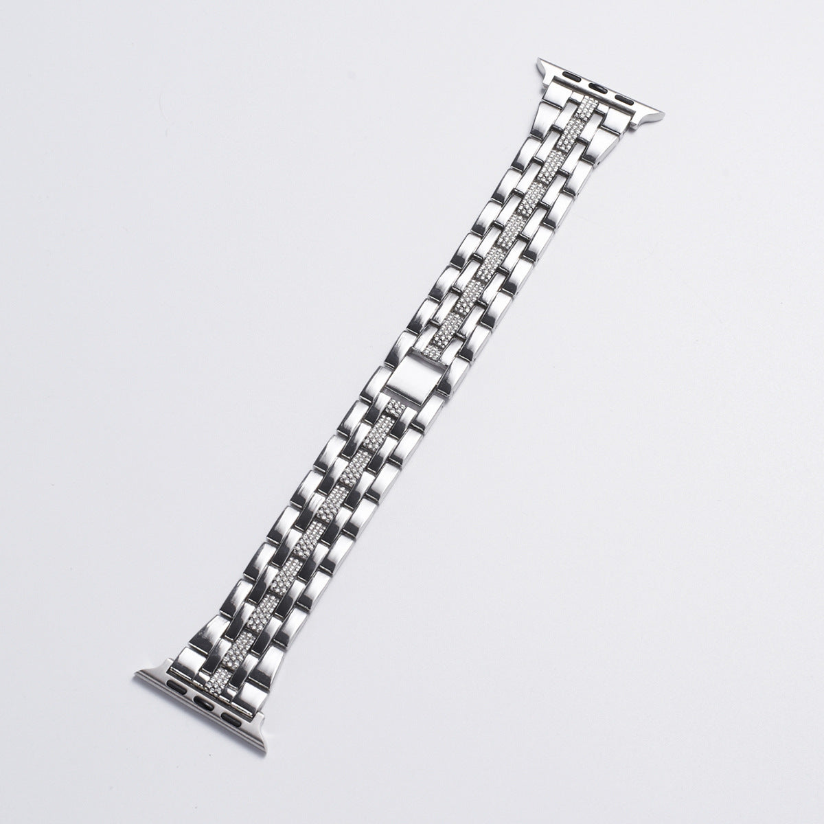 Watch Band Five Beads Intermetallic Diamond Steel Band