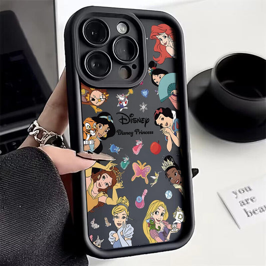 Cute Evils Queens Disneys Princess Phone Case for IPhone 16 15 14 13 12 11 Pro Max Mini XR XS X 7 8 Plus Soft TPU Back Cover