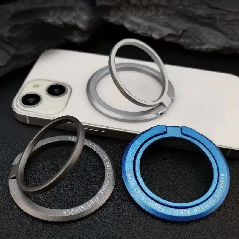 Magnetic Ring Holder For MagSafe Portable Mobile Phone Magnet Foldable Bracket Removable Grip Stand for Support