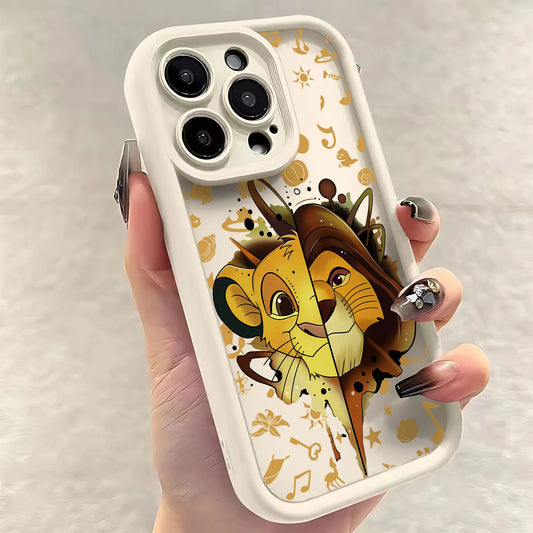 The Lion King Disneys Hot Simba Phone Case for IPhone 16 15 14 13 12 11 Pro Max Mini XR XS X 7 8 Plus Soft TPU Back Cover