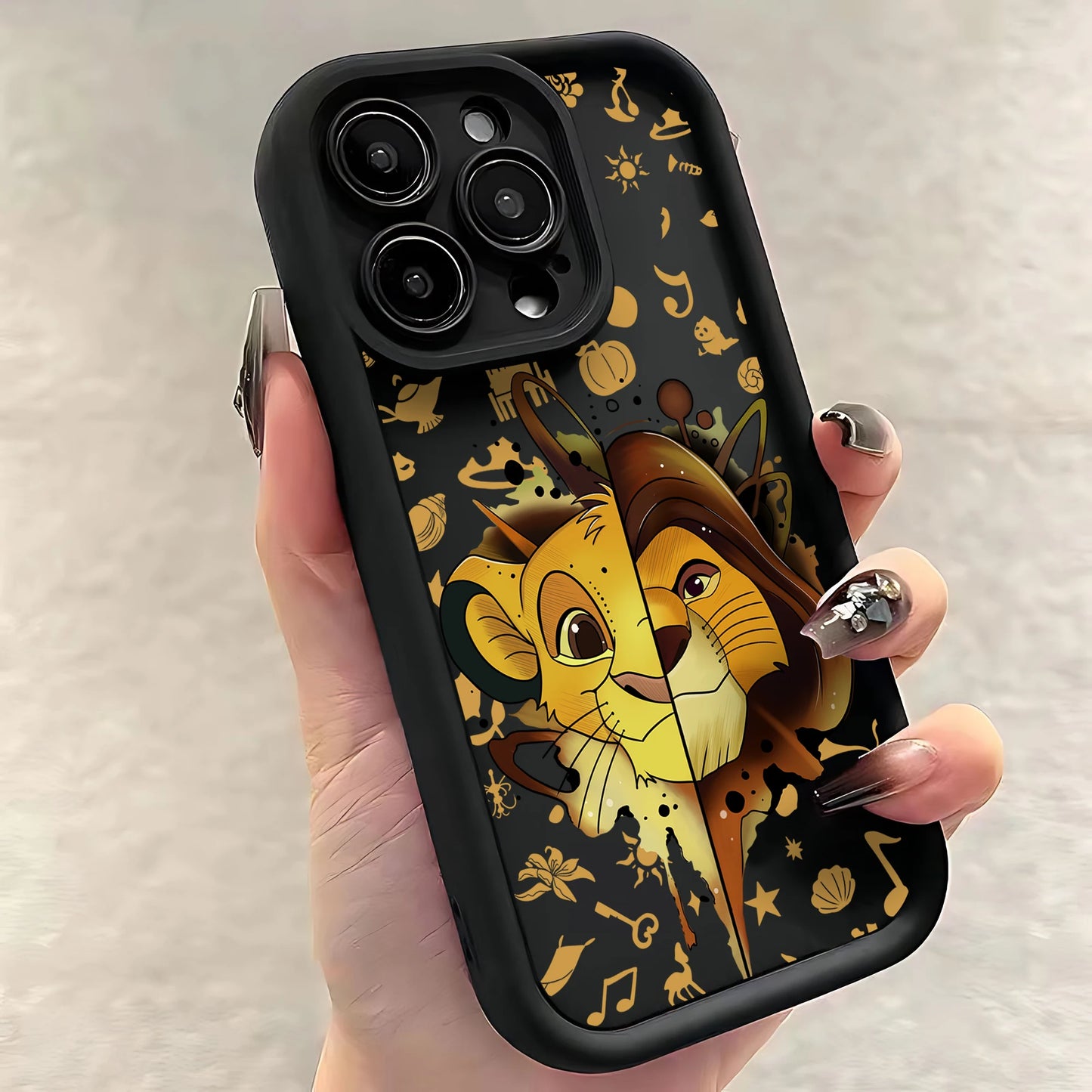 The Lion King Disneys Hot Simba Phone Case for IPhone 16 15 14 13 12 11 Pro Max Mini XR XS X 7 8 Plus Soft TPU Back Cover