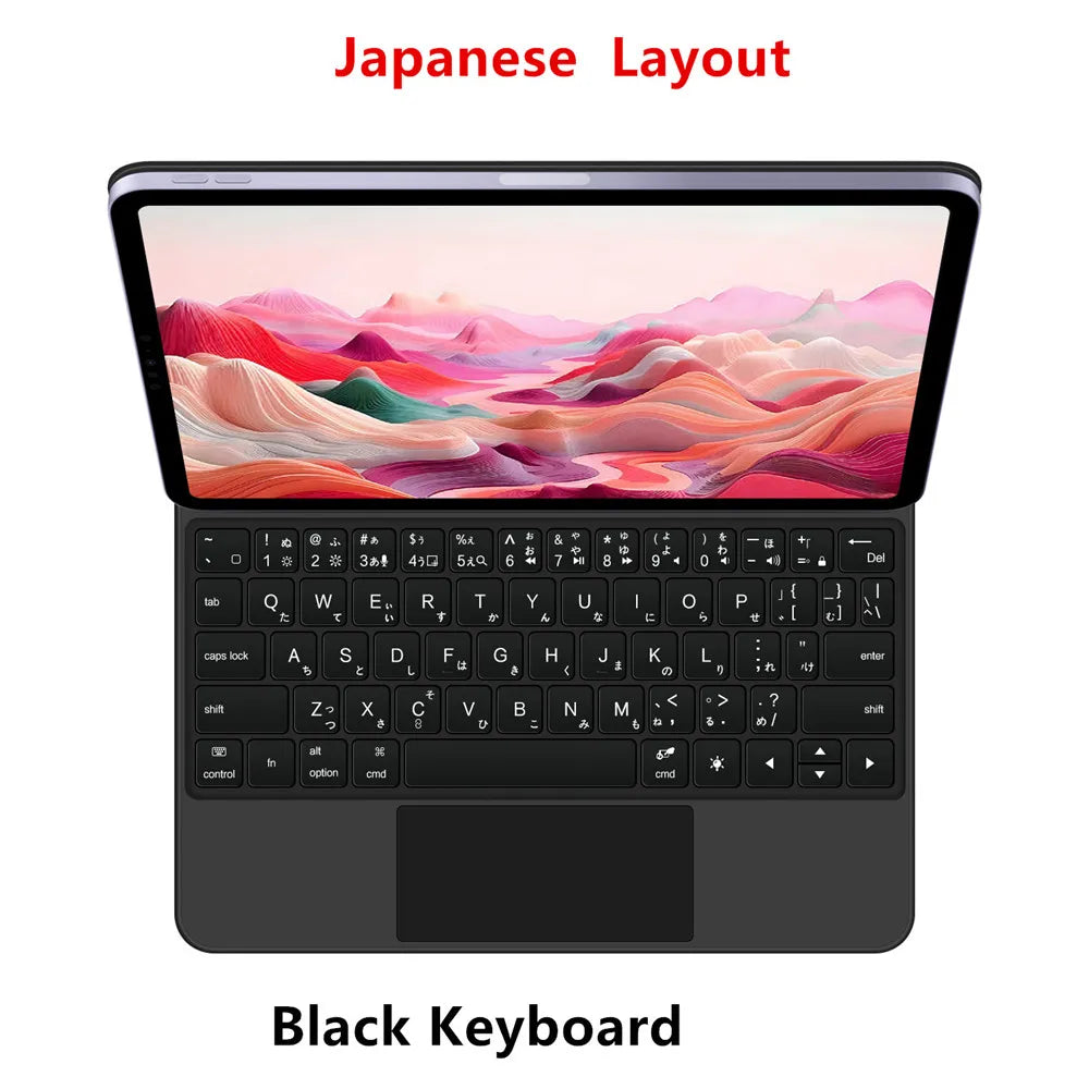 Backlight Magic Keyboard for iPad Pro 11 13 2024 M4 Case for iPad Air 11 13 Inch M2 Case iPad Pro Air 2024 Smart Cover folio