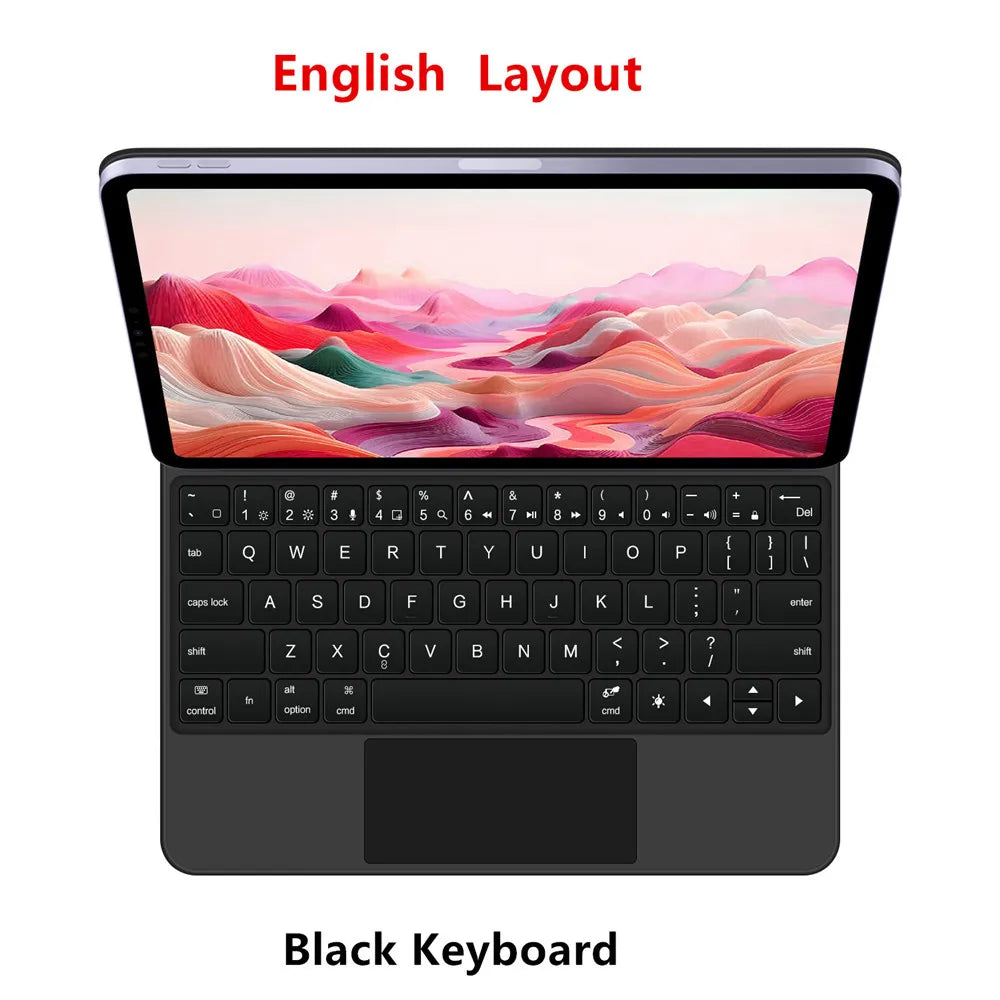 Backlight Magic Keyboard for iPad Pro 11 13 2024 M4 Case for iPad Air 11 13 Inch M2 Case iPad Pro Air 2024 Smart Cover folio