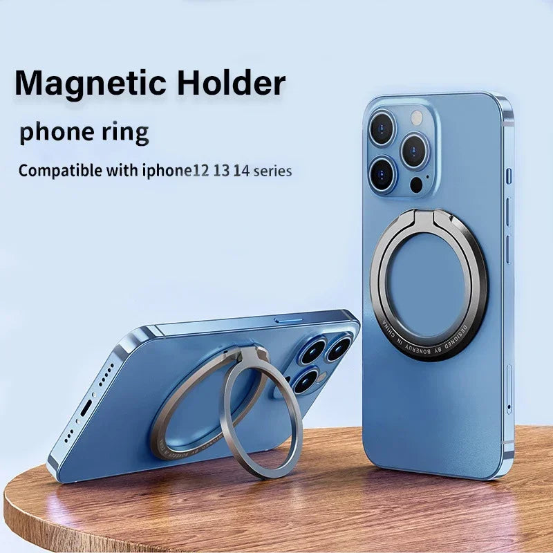 Magnetic Ring Holder For MagSafe Portable Mobile Phone Magnet Foldable Bracket Removable Grip Stand for Support