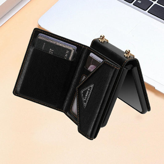 Flip5 Side Zipper Card Holder Foldable Screen Phone Case Z Flip4 Flip Phone Case