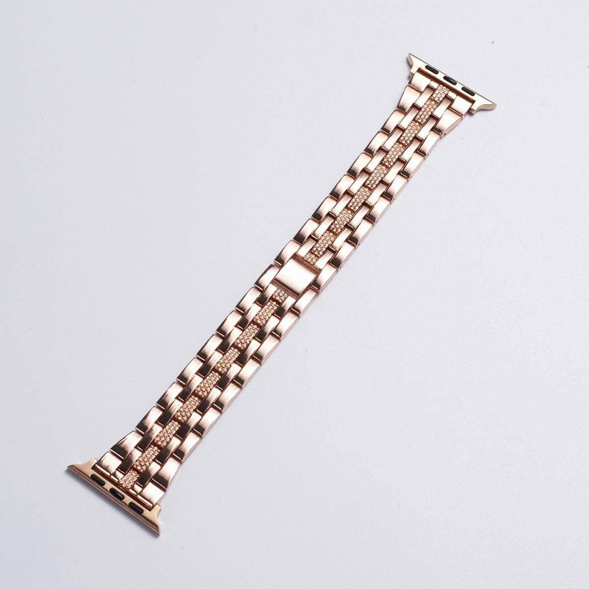 Watch Band Five Beads Intermetallic Diamond Steel Band