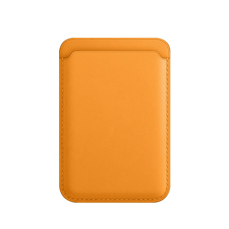 Compatible with Apple, Applicable Mobile Phone Protective Case Back With Magnetic Card Holder MagSafe Card Case Leather